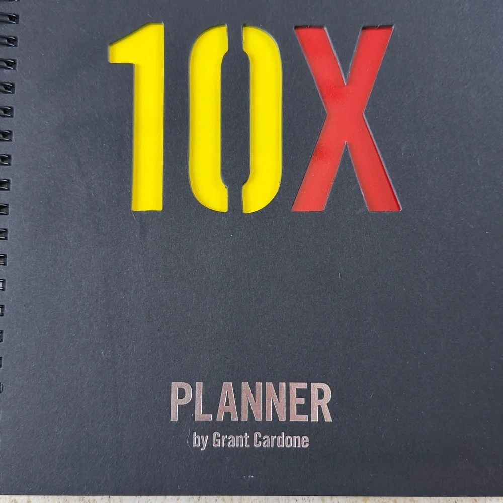 NWOT 10 X planner by Grant Cardone black spiral - Picture 2 of 7
